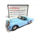 [WHITE METAL]. A 1/43 SCALE J. & M. CLASSICS NO.53, DAIMLER CONQUEST ROADSTER (HOOD OPEN) light