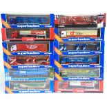 TWELVE CORGI SUPERHAULERS DIECAST MODEL LORRIES each mint or near mint and boxed.