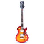 A GIBSON LES PAUL UNBRANDED COPY ELECTRIC GUITAR the solid body with twin pick-ups, in cherry