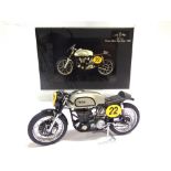 A 1/12 SCALE MINICHAMPS CLASSIC BIKE SERIES NO.26 (ITEM 122 132400), 1960 NORTON MANX, RAY PETTY