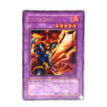 A YU-GI-OH CARD COLLECTION comprising approximately 470 cards, including very rare misprint DB1-