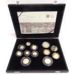 UNITED KINGDOM - A SILVER PROOF COIN SET, 2009 comprising twelve coins, limited edition 1666/7500,