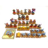 A YU-GI-OH CAPSULE MONSTERS FIGURE & CARD COLLECTION comprising thirty-five figures and matching