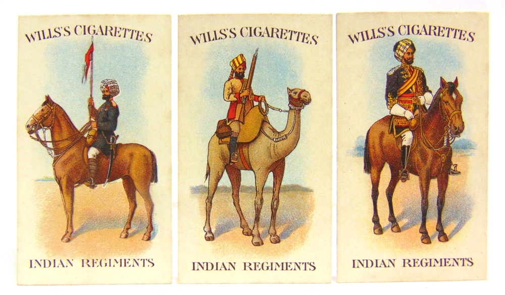 CIGARETTE CARDS - TWO SETS comprising Wills (Overseas Issue), 'Indian Regiments Series', 1912 (50/