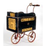 A TRI-ANG WALL'S 'STOP ME AND BUY ONE' ICE CREAM CART the lined dark green painted wood body with