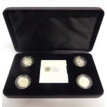 UNITED KINGDOM - A SILVER PROOF ONE POUND COLLECTION, 2010-2011 comprising four coins (London, 2010;