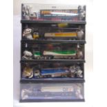 FIVE 1/50 SCALE CORGI MODERN TRUCKS comprising a No.72501, E.R.F. Curtainside 'Eddie Stobart'; No.