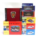 EIGHT 1/43 SCALE VANGUARDS DIECAST MODEL CARS including two sets, each mint or near mint (some