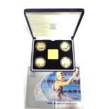 UNITED KINGDOM - COMMONWEALTH GAMES TWO POUNDS SILVER PROOF SET, 2002 comprising four coins, limited