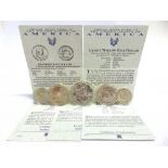 U.S.A. - A SILVER COLLECTION comprising a Morgan dollar, 1885, New Orleans mint; Peace dollar, 1922;