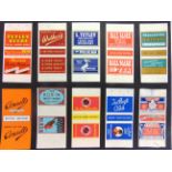 A COLLECTION OF MATCHBOX LABELS circa mid 20th century and later, many mounted to paper leaves;