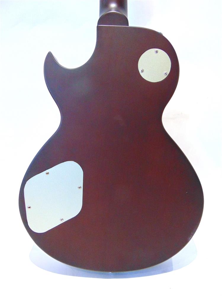 A HUTCHINS RIGHT-HAND ELECTRIC GUITAR, IN THE STYLE OF ZEMAITIS the solid body with an engraved - Image 3 of 3