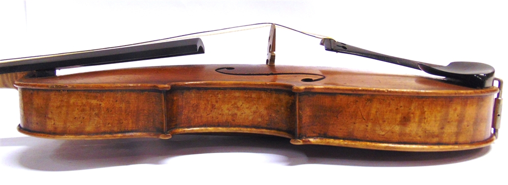 A VIOLIN with a 39cm two-piece back, labelled 'Manufactured in Berlin / Copy of / Joseph - Image 4 of 5