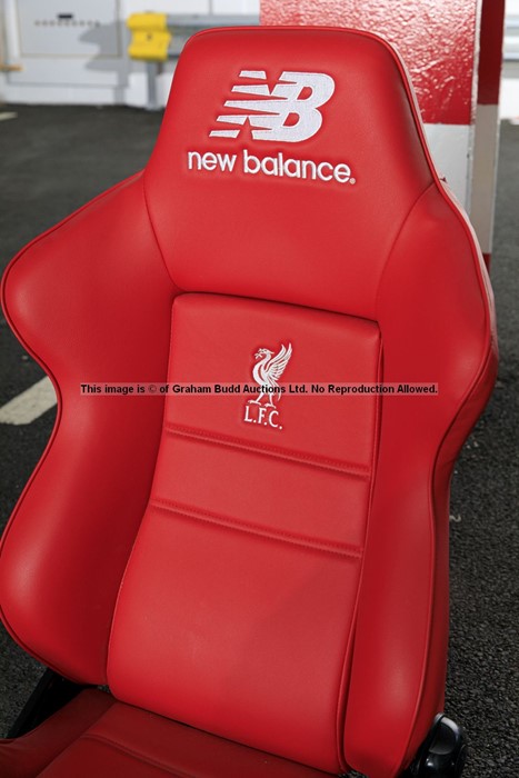 Liverpool FC Anfield stadium home team dugout chair from the 2019-20 Premier League winning - Image 7 of 19