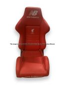 Liverpool FC Anfield stadium home team dugout chair from the 2019-20 Premier League winning