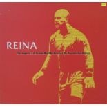 Pepe Reina wall art from Liverpool Football Club's Melwood Training Ground, REINA lettered in white,