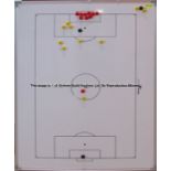 Football pitch whiteboard from Jurgen Klopp's Manager's Office at Liverpool Football Club's