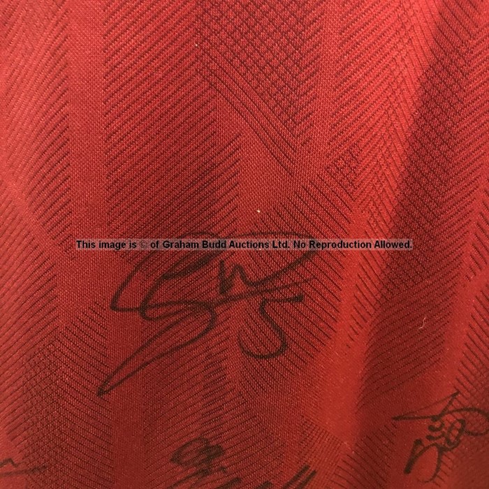 Liverpool FC squad-signed replica red home jersey season 2018-19, short-sleeved by New Balance, - Image 6 of 7