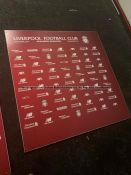 Liverpool FC sponsor/partners backdrop used in the LFCTV Post-Match Flash Interview Zone at