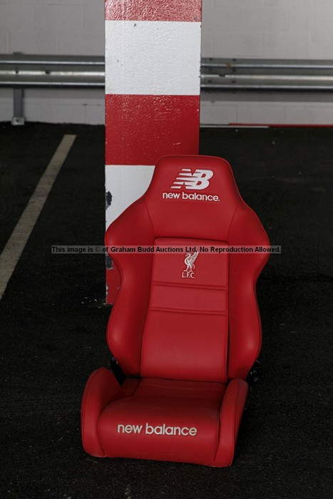 Liverpool FC Anfield stadium home team dugout chair from the 2019-20 Premier League winning - Image 3 of 19