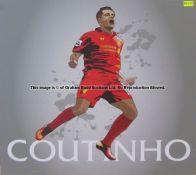 Philippe Coutinho wall art from Liverpool Football Club's Melwood Training Ground, COUTINHO lettered