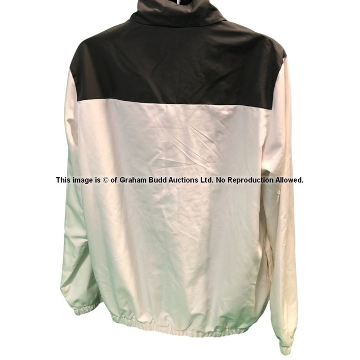Liverpool manager Jurgen Klopp-worn white zip-up rain jacket from season 2015-16, New Balance brand, - Image 2 of 12