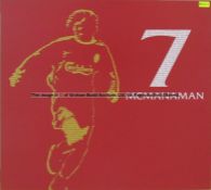 Steve McManaman wall art from Liverpool Football Club's Melwood Training Ground, 7 McMANAMAN