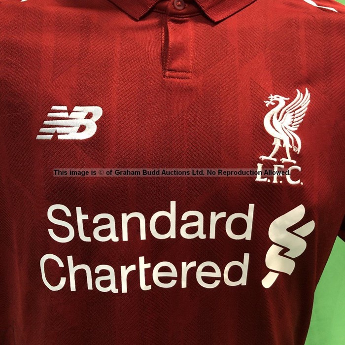 Liverpool FC squad-signed replica red home jersey season 2018-19, short-sleeved by New Balance, - Image 2 of 7