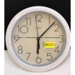 White Acctim quartz wall clock from the Gymnasium at Liverpool Football Club's Melwood Training