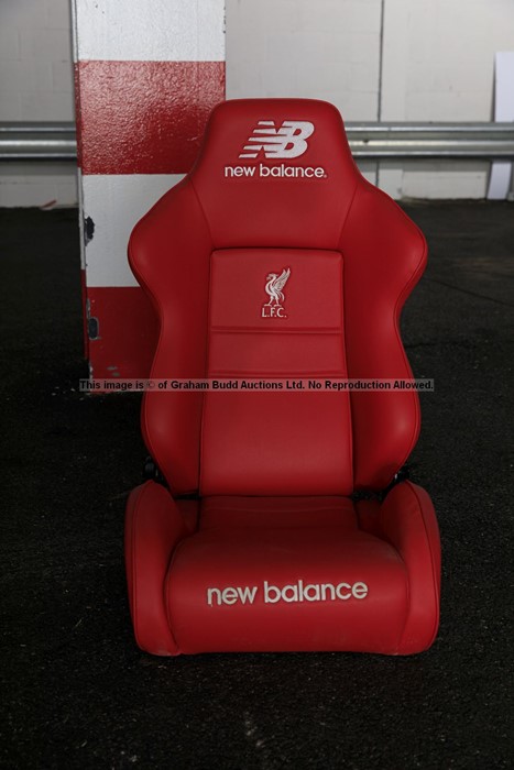 Liverpool FC Anfield stadium home team dugout chair from the 2019-20 Premier League winning - Image 4 of 19