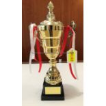 Trophy cup for the Liverpool FC Chinese New Year 2020 Table Tennis Championship at Liverpool