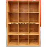 Coaching staff''s floor-standing wooden shelving unit from the Laundry Room at Liverpool Football