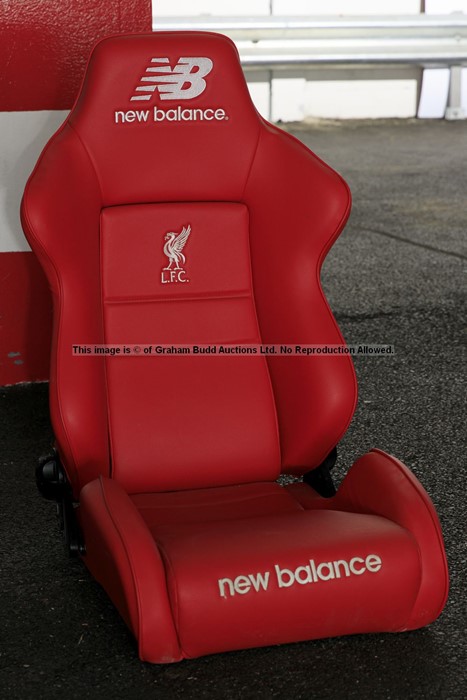 Liverpool FC Anfield stadium home team dugout chair from the 2019-20 Premier League winning - Image 18 of 19