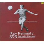 Ray Kennedy wall art from Liverpool Football Club's Melwood Training Ground, RAY KENNEDY 393 GAMES