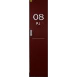 Medical Rehabilitaion and Performance Manager Philipp Jacobsen's main locker door from the first-