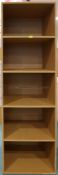 Wooden floor-standing shelving unit from Liverpool Football Club's Melwood Training Ground, sturdy