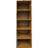 Wooden floor-standing shelving unit from Liverpool Football Club's Melwood Training Ground, sturdy