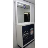 'Nivea Men' free-standing grooming unit with integral framed mirror from Changing Room 'B' at