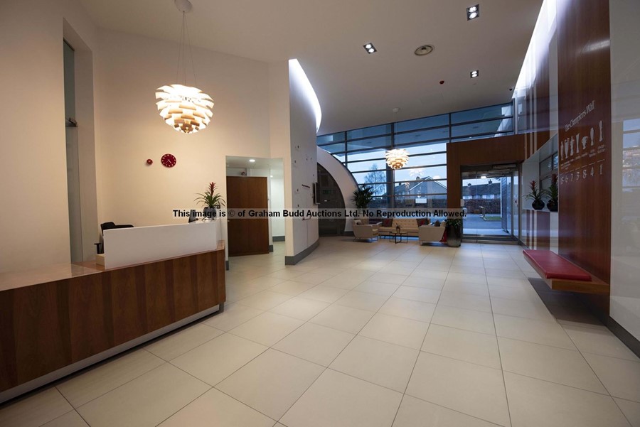 Two cream leather armchairs from the Main Reception Lobby at Liverpool Football Club's Melwood - Image 3 of 3