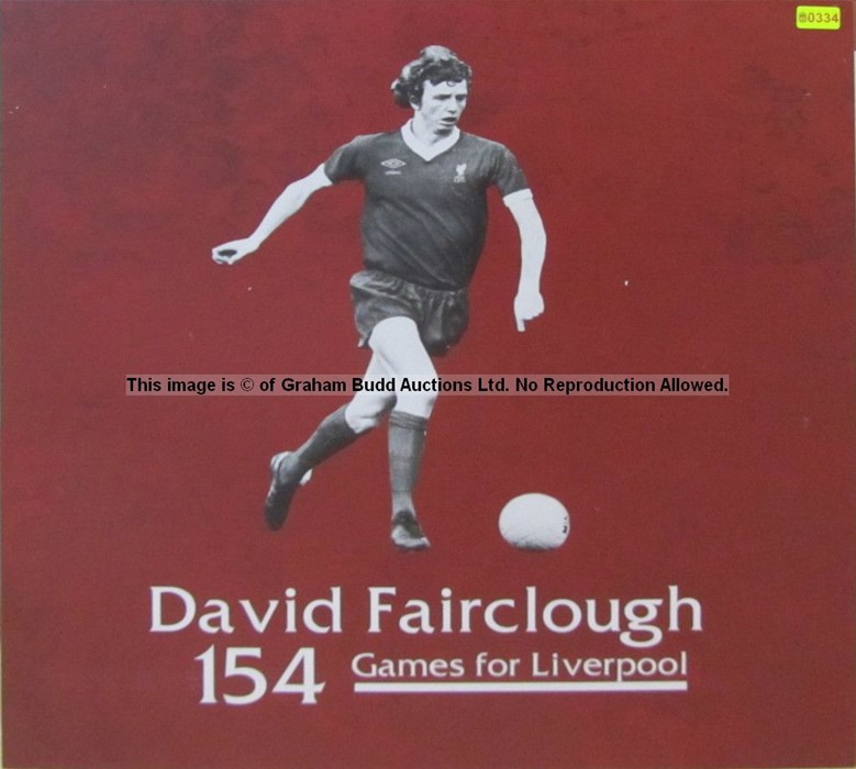 David Fairclough wall art from Liverpool Football Club's Melwood Training Ground, DAVID FAIRCLOUGH