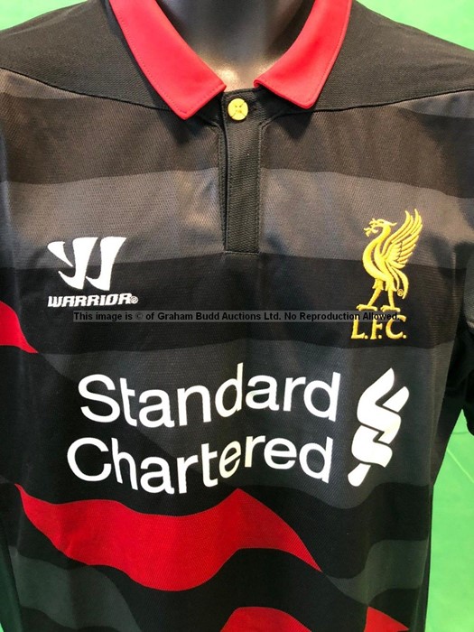 Steven Gerrard signed black & red No.8 Liverpool FC 3rd choice replica jersey season 2014-15, - Image 5 of 5