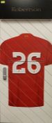 Andy Robertson's No.26 locker door from the First Team Changing Room at Liverpool Football Club's