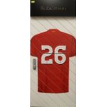 Andy Robertson's No.26 locker door from the First Team Changing Room at Liverpool Football Club's