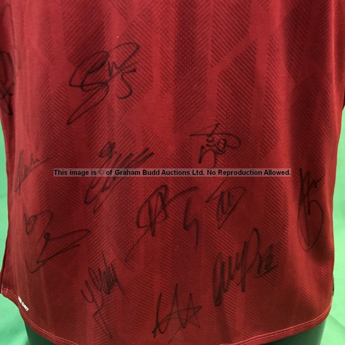 Liverpool FC squad-signed replica red home jersey season 2018-19, short-sleeved by New Balance, - Image 3 of 7