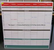 Metal whiteboard for first team and youth scouts from the Scouting Department at Liverpool