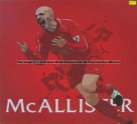 Gary McAllister wall art from Liverpool Football Club's Melwood Training Ground, McALLISTER lettered