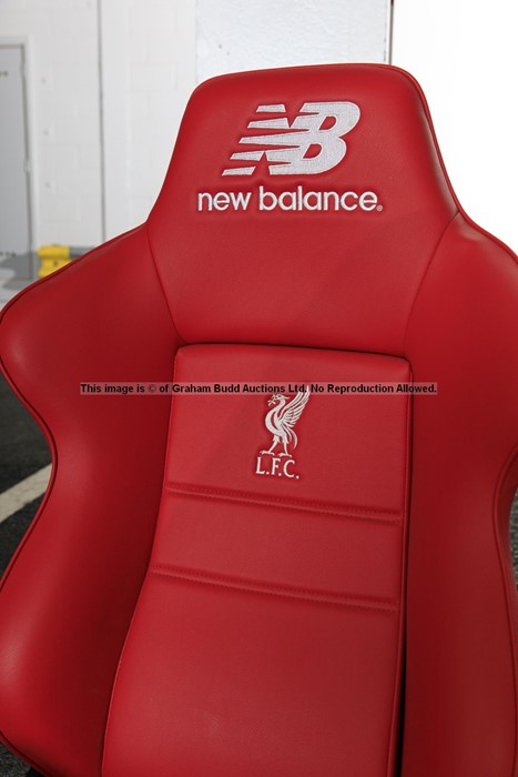 Liverpool FC Anfield stadium home team dugout chair from the 2019-20 Premier League winning - Image 10 of 19
