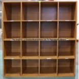 Manager and coaching staff's floor-standing wooden shelving unit from the Laundry Room at