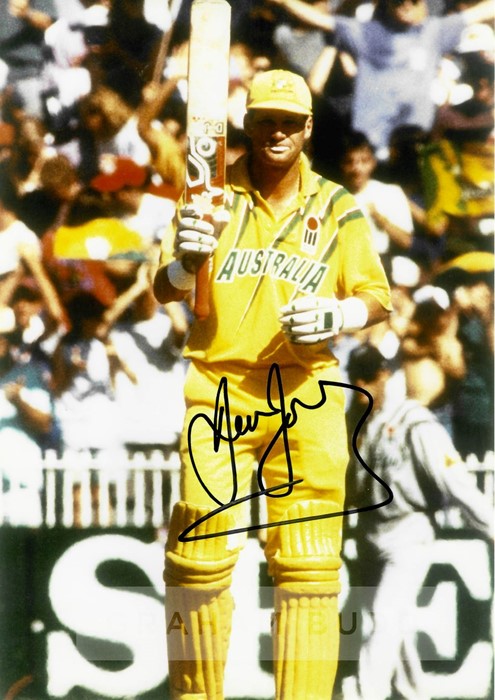 Australia cricketer Dean Jones signed memorabilia, former Australian ODI champion, who sadly