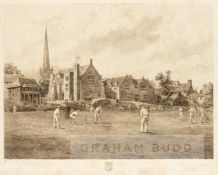 F.P. Barraud and F.G.Stevenson,  A CRICKET MATCH AT REPTON SCHOOL, published by Dickinson & Foster,